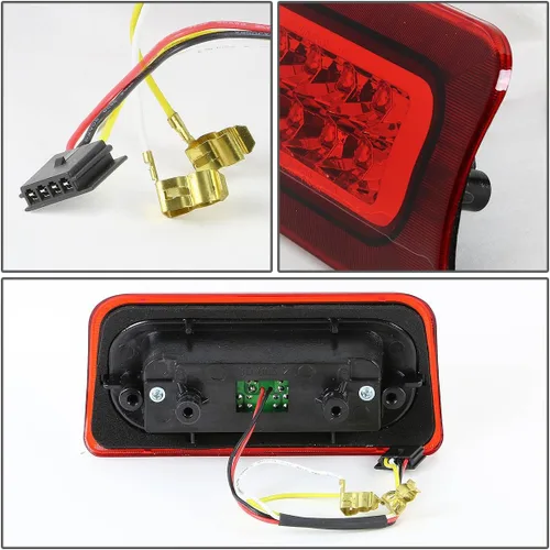 Vista 4 de ADN Motoring tercera luz de freno, Rojo