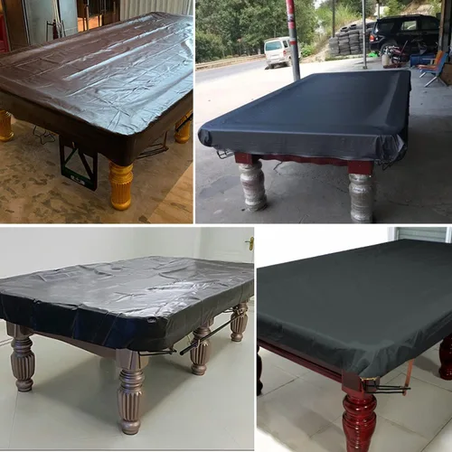 Vista 7 de Cubierta de Mesa de Billar de 7 Pies, Cubierta Impermeable y Resistente a Desgarros para Mesa de Billar con Bolsa de Almacenamiento, Protección