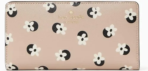 Vista 5 de Kate Spade - Juego de bolso de mano y cartera con diseño floral blanco, multicolor neutro, Multi neutro