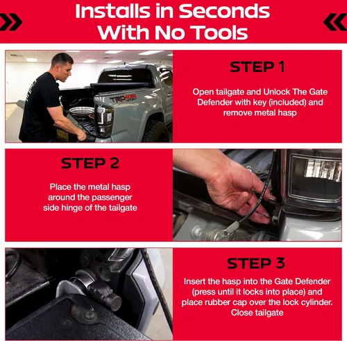 Vista 4 de Collarín de cierre para portón Pop & Lock PL9900 (The Gate Defender)
