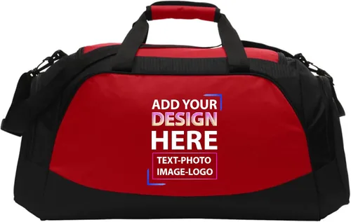 Vista 3 de Artist Shot Bolsas de lona activas personalizadas para hombres y mujeres, añade tus propias imágenes y texto a tu bolsa de gimnasio, bolsa de viaje
