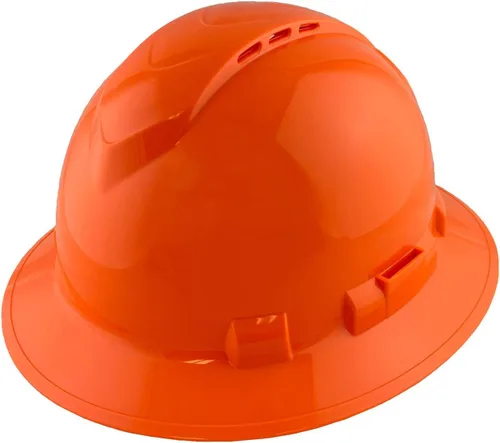 Vista 25 de Texas America Safety Company Casco duro RIDGELINE de ala completa con ajuste de perilla de 6 puntos y bolsa