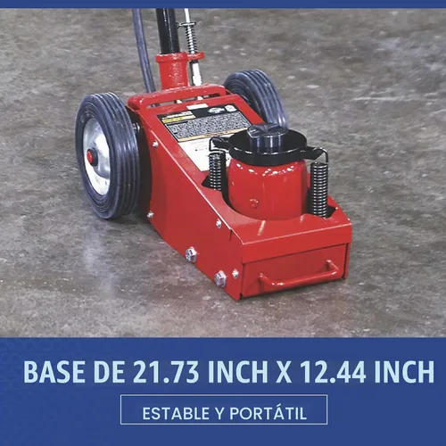 Vista 6 de Strongway Gato de Piso de Servicio Neumático/Hidráulico de Elevación Rápida de 22 Toneladas Controlled vehicle lifting, heavy shop use, stable