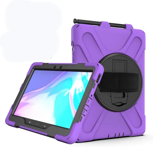 Vista 12 de Funda para Samsung Galaxy Tab Active Pro 10.1 T540 T545 T547, grado militar [probada en caídas de 15 pies] Funda protectora de cuerpo completo a