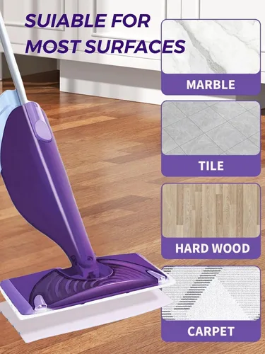 Vista 11 de 50 almohadillas de recambio para trapeador para mopa de chorro húmedo, almohadilla de trapeador semidesechable multisuperficie compatible