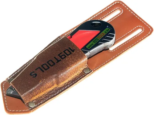 Vista 5 de Cuchillo y escofina para paneles de yeso KL300 – Herramienta de corte de tablero de yeso 4 en 1 con funda de cuero – Cuchillo profesional de corte