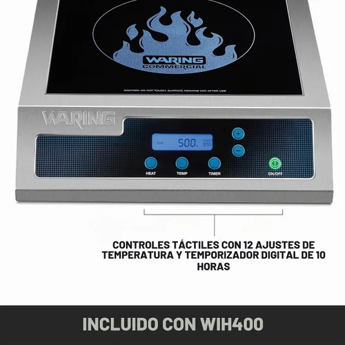 Vista 5 de Waring Cocina de Inducción Comercial de Servicio Pesado Comercial, 120V, 1800W