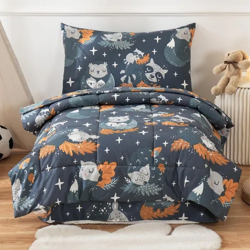 Vista 17 de JSD Juego de ropa de cama infantil de avión