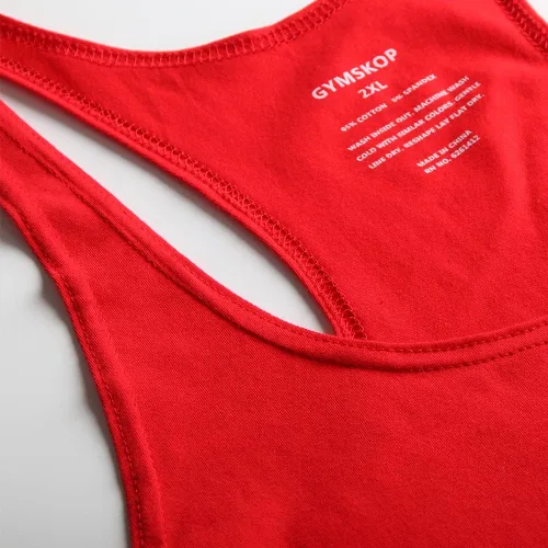 Vista 4 de Camisetas sin mangas para culturismo para hombre, gimnasio, entrenamiento, fitness y músculo