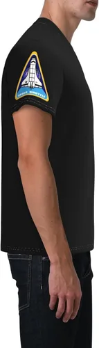 Vista 3 de Camisa de la NASA para hombre, camiseta de manga corta para hombre