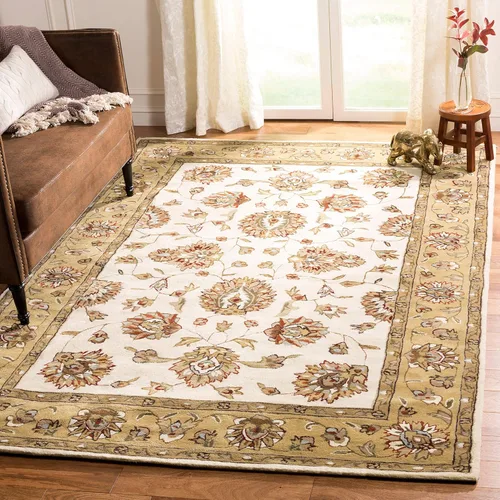 Vista 27 de SAFAVIEH Total Performance Collection - Alfombra decorativa, 2 x 3 pies, marrón y marfil, oriental, enganchada a mano, no desprende pelusa
