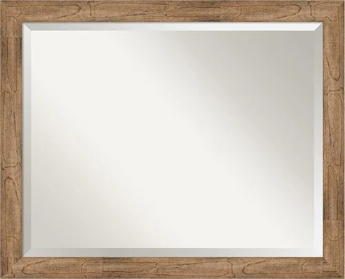 Vista 8 de Amanti Art Bathroom Mirror for Over Sink, Vanity Mirror, Wood Frame, Hangs Horizonally and Vertically, Bathroom Wall Decor, Beveled Edge