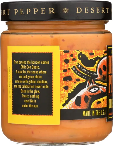 Vista 3 de Desert Pepper, Chile Con Queso-Mediano, 2 tarros de 16 oz