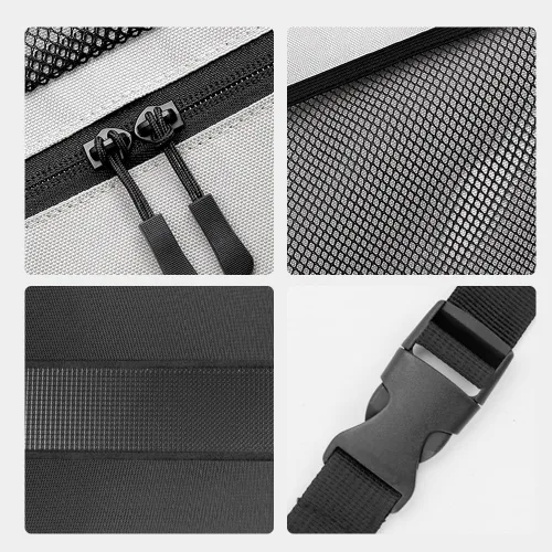 Vista 7 de Viaviat Organizador colgante para maletero de automóvil, bolsa de almacenamiento plegable para asiento trasero con 9 bolsillos grandes para SUV