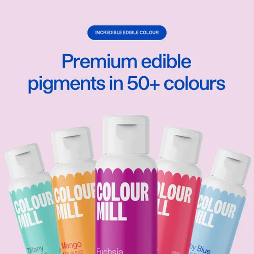 Vista 6 de Colour Mill Colorante para alimentos a base de aceite, 20 mililitros. Cada uno de 6 colores: Baby Blue, Navy, Royal, Sky Blue, Teal y Tiffany