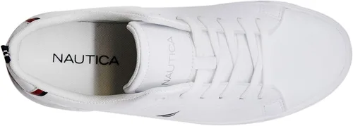 Vista 4 de Nautica Tenis casuales para hombre, estilo mocasín clásico de caña baja, tenis de moda (cordones y sin cordones)