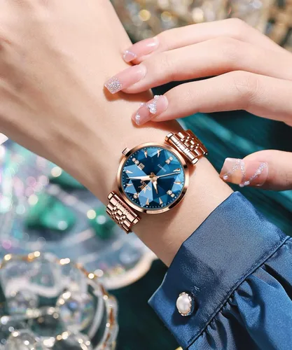 Vista 3 de OLEVS Small Face Women Watch Business Dress Stainless Steel Quartz Watches Diamond Roman Numerals 30M Waterproof Ladies Watches with Date