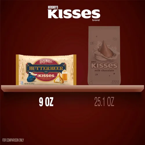 Vista 4 de HERSHEY'S KISSES Butterbeer - Bolsa de dulces de Pascua, 9 onzas