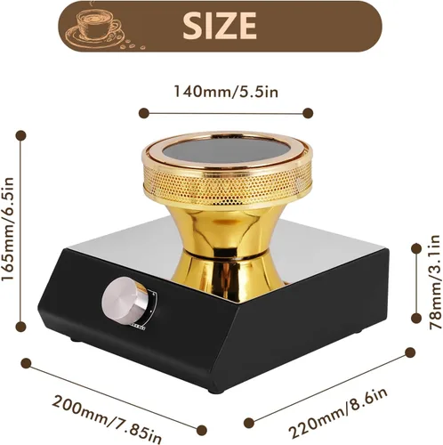 Vista 3 de YUCHENGTECH Calentador de haz halógeno, calentador inteligente de haz de sifón para cafetera Hario Yama Syphon (actualización 110-120V) (110V)