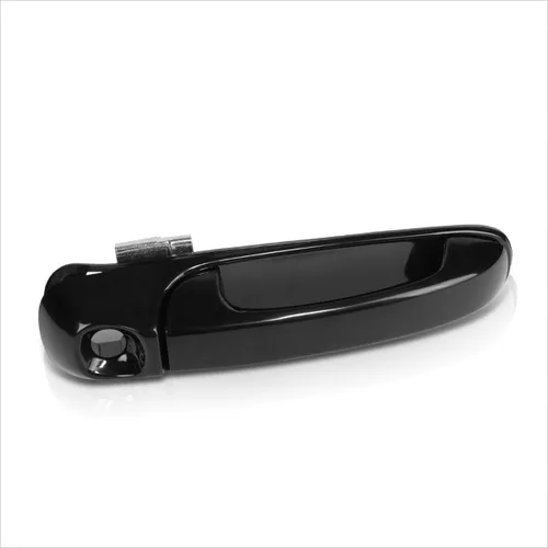 Vista 3 de Tirador de la puerta del lado del pasajero delantero derecho con cerradura compatible con Jeep Grand Cherokee 99-04, color negro liso