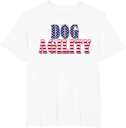 Vista 10 de Dog Agility American Flag - Camiseta de agilidad para perros, Negro