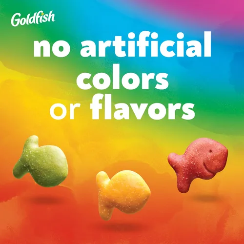 Vista 7 de Goldfish Colors Galletas de Queso Cheddar, Galletas de Aperitivo Horneadas, Bolsa de 6.6 oz (Paquete de 2)