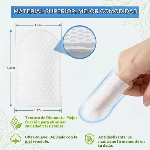 Vista 5 de Toallitas para dedos de perros y gatos, 60 unidades, suaves con aroma a Toallitas dentales refrescan el aliento, eliminan la placa y el sarro