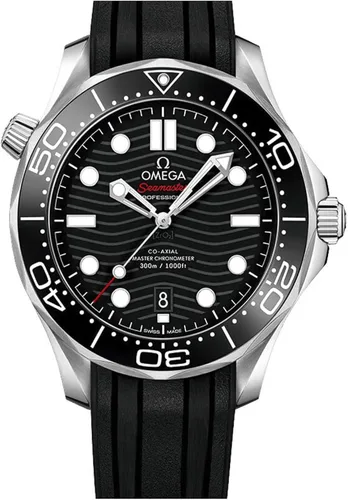 Vista 2 de Omega Seamaster - Reloj automático con esfera negra para hombre 21032422001001 Reloj de buceo