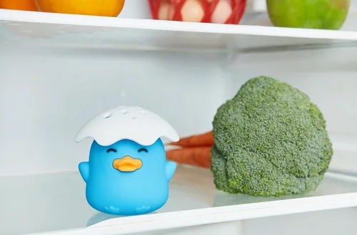 Vista 7 de Duck Refrigerator - Soporte desodorante de bicarbonato de sodio, absorbente de olores y eliminador (azul)
