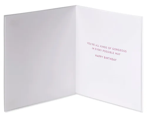 Vista 2 de Tarjeta de cumpleaños Papyrus para ella - Ilustrada por Sandra K Pena (Todos los tipos de preciosa)