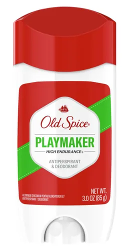 Vista 2 de Old Spice Desodorante antitranspirante sólido invisible de alta resistencia, aroma Playmaker, 3 onzas (paquete de 2)