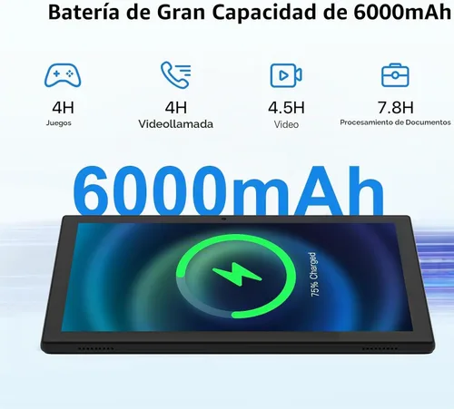Vista 7 de Tableta de 10 pulgadas con estuche Stylus, tabletas Android 15 8 GB RAM 32 GB ROM compatible con 1 TB expandir, tableta de 10.1 pulgadas, incluye