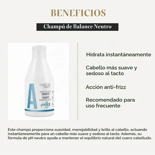 Vista 3 de SALERM - Champú Dermoprotector Neutral - Hair Lab Neutral Balancing - 10.1 fl oz - pH neutro - Para todo tipo de cabello - Con vitaminas B y C