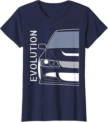 Vista 40 de Camiseta Evo 8 Design Turbo JDM Classic Legends, Negro, S