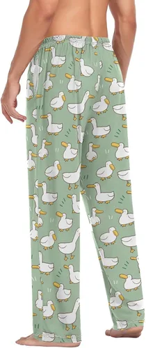 Vista 6 de Pantalones de pijama para hombre, pantalones de pijama suaves para dormir