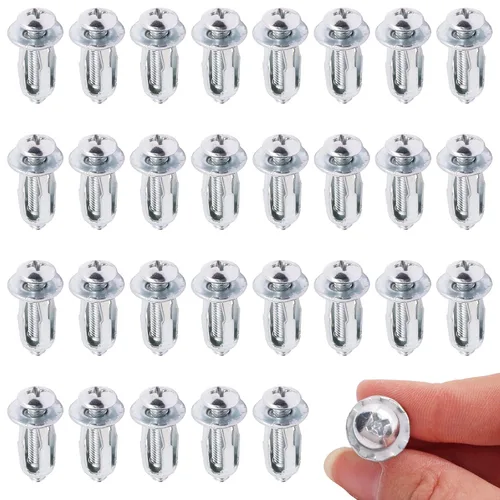 Vista 9 de Anclajes de Pared Huecos con Tornillos de Servicio Pesado, Pernos Molly de Acero al Carbono Galvanizado en Zinc Anclajes de Pared para Paneles