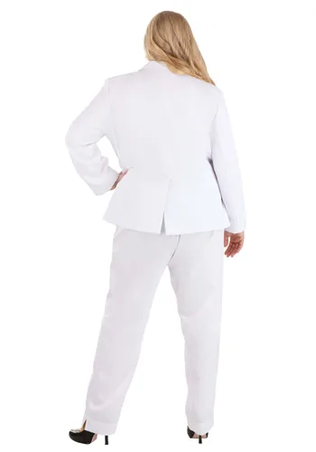 Vista 2 de Traje Blanco Talla Plus para Mujer Multicolor