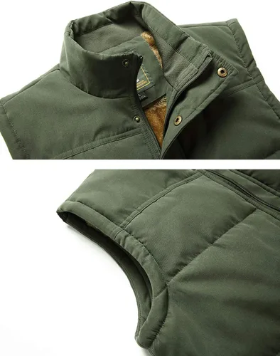 Vista 4 de HOW'ON Chaleco de forro polar para hombre (idea de regalo)
