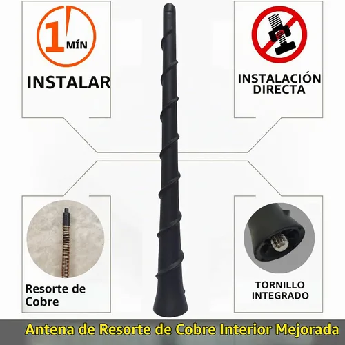 Vista 3 de Antena de goma para Dodge Durango (2011-2013), antena Dodge Durango – A prueba de lavado de autos, 8 pulgadas de bobina de cobre interna de repuesto