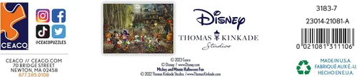 Vista 6 de Ceaco - Thomas Kinkade - Disney - Mickey y Minnie Halloween Fun - Rompecabezas de 1000 piezas