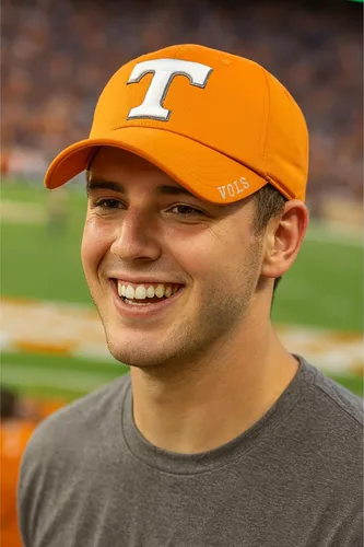 Vista 2 de Gorra ajustable con logotipo del equipo de Tennessee University Classic Edition, Naranja