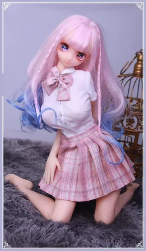 Vista 4 de Junying /MOZU Peach 1/5 Figuras de acción femeninas sin costuras material de silicona completo, Jydoll 23.6 in figura femenina flexible muñecas