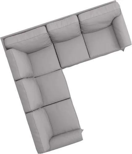 Vista 5 de Funda de sofá de algodón de repuesto compatible con IKEA Ektorp 2+2 Seccional Funda de algodón resistente solo para sofá esquinero Ektorp