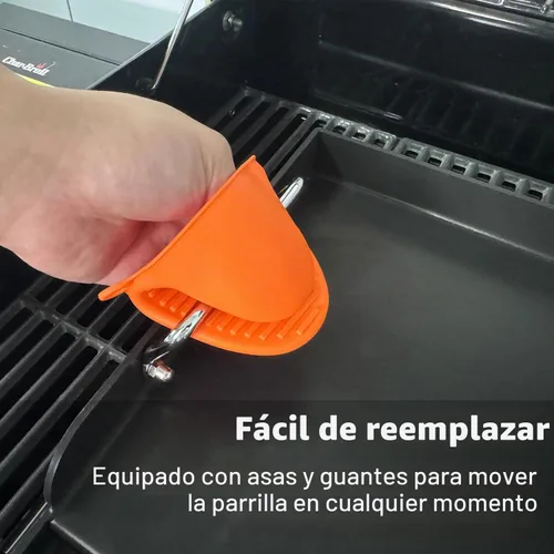 Vista 5 de Plancha antiadherente universal para estufa de gas/parrilla/eléctrico