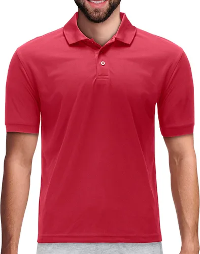 Vista 54 de Premium Wear - Camisetas tipo polo para hombre, con gran absorción de humedad