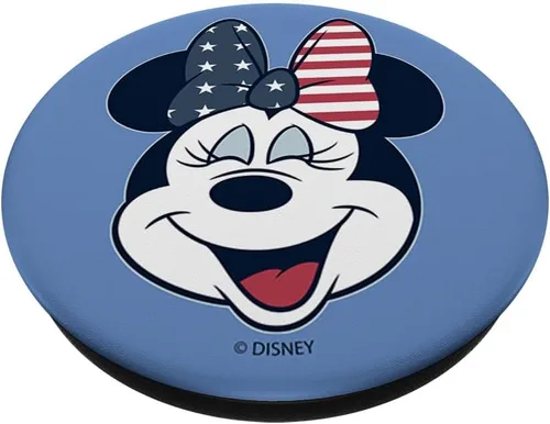 Vista 2 de Disney Mickey y sus amigos Minnie Mouse Americana relleno PopSockets PopSockets intercambiables PopGrip