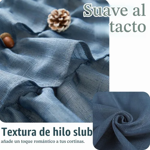 Vista 6 de jinchan - Cortina de cenefa para ventana de cocina con volantes, 18 Filtrado de luz, bolsillo para barra, tratamiento de ventana para baño, sala