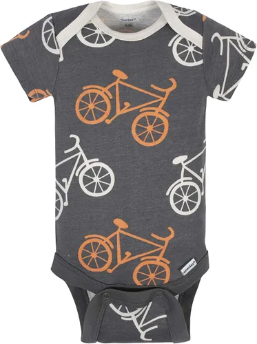 Vista 3 de Grow by Gerber baby-boys 5-pack Short-sleeve Onesies Bodysuits