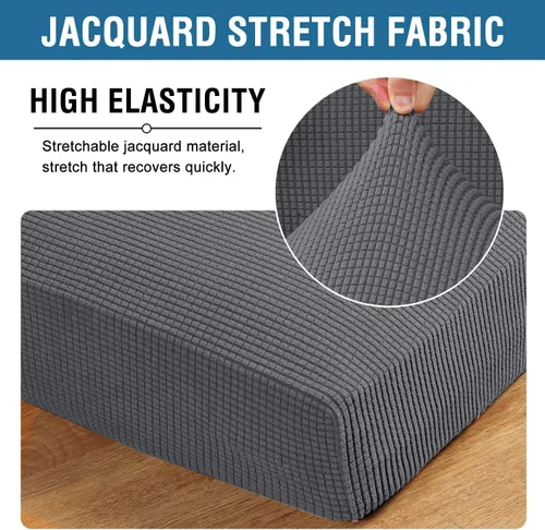 Vista 397 de H.VERSAILTEX Fundas de Cojín de Asiento Individuales Super Elásticas Fundas de Sofá Fundas de Cojín de Sofá Fundas Deslizables Juegos Tela de Sarga