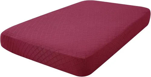 Vista 23 de hyha Fundas de cojín para sofá al aire libre, fundas lavables para sofá seccional, jaspe de diamante, funda elástica para cojín de asiento de sofá